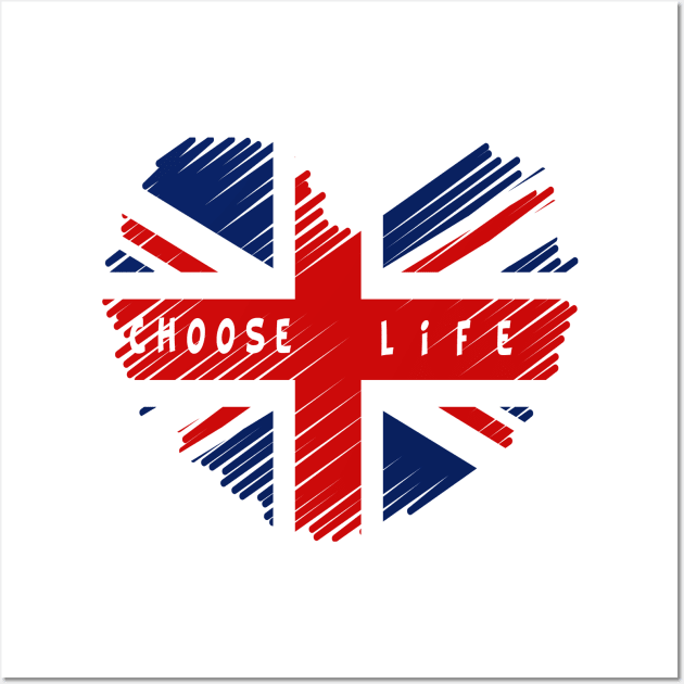 Choose life 80s Cute Heart Style for all.. women mens kids Wall Art by MIRgallery